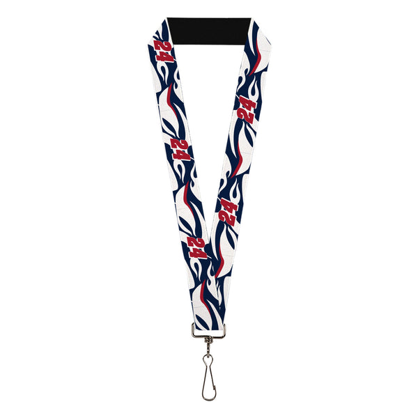 Buckle-Down Lanyard - 1.0" - William Byron #24 Car Scheme White/Red/Blue
