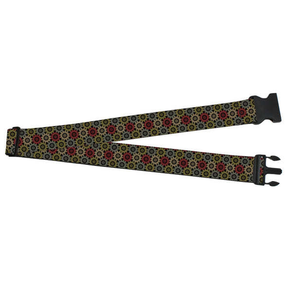 Buckle-Down Luggage Strap - 2.0" - Aboriginal Black/Cream/Multi Color