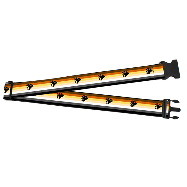 Buckle-Down Luggage Strap - 2.0" - Flag Bear Pride2 Black/Brown/Orange/Yellow/Tan/White/Gray/Black