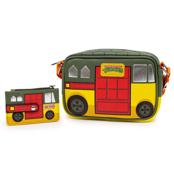Buckle-Down Nickelodeon Bag and Wallet Combo Teenage Mutant Ninja Turtles Party Van Vegan Leather