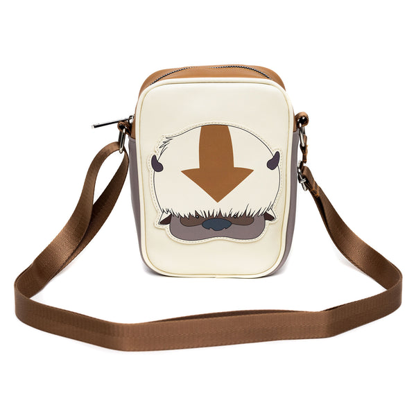 Buckle-Down Nickelodeon Bag Cross Body Avatar The Last Airbender Appa Face Ivory Vegan Leather