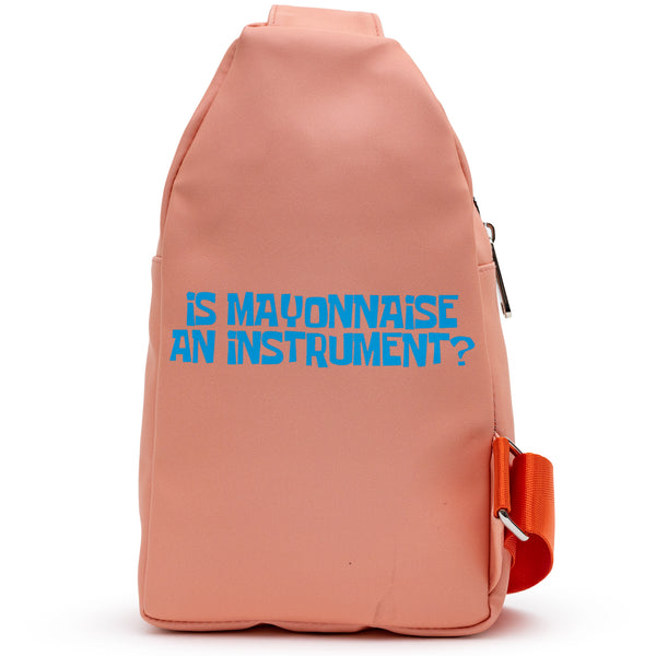 Buckle-Down Nickelodeon Bag Sling SpongeBob Patrick Star Close Up Salmon Orange Bounding Vegan Leather
