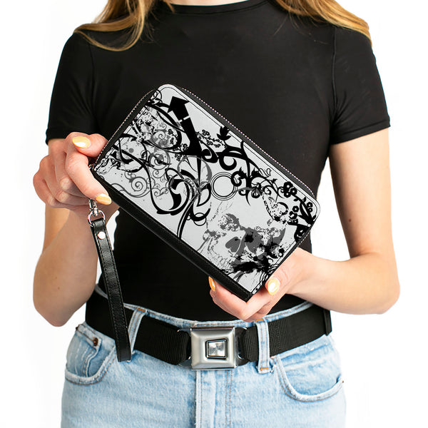 Buckle-Down PU Zip Around Wallet Rectangle - BD Chaos