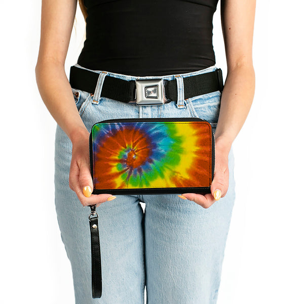 Buckle-Down PU Zip Around Wallet Rectangle - BD Tie Dye13