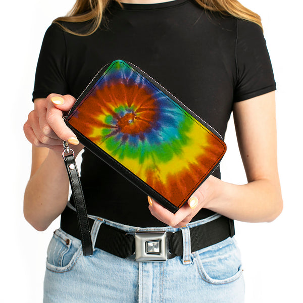 Buckle-Down PU Zip Around Wallet Rectangle - BD Tie Dye13