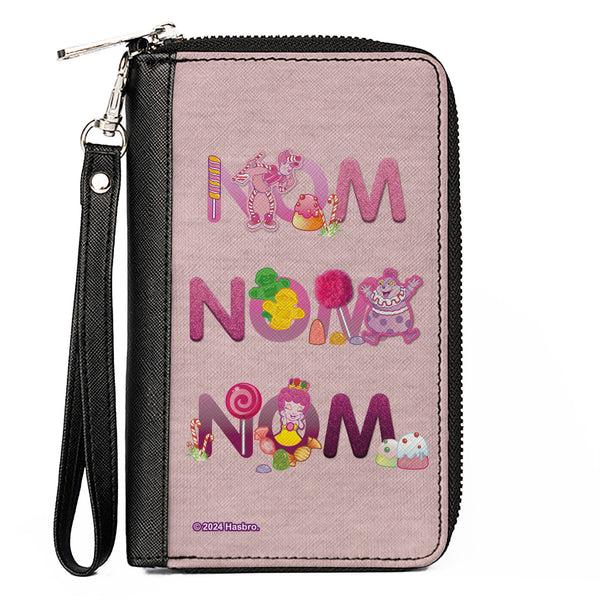 Buckle-Down PU Zip Around Wallet Rectangle - Candy Land NOM NOM NOM Characters and Candy Pinks