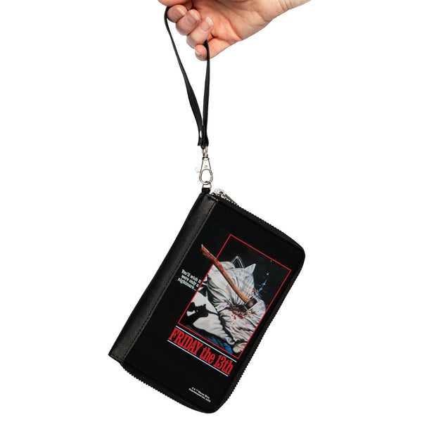 Buckle-Down PU Zip Around Wallet Rectangle - FRIDAY THE 13TH YOU'LL WISH IT WERE ONLY A NIGHTMARE Movie Poster
