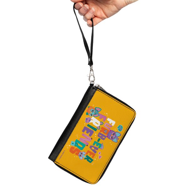 Buckle-Down PU Zip Around Wallet Rectangle - Furby FURB-EVER FRIENDS Group Pose Orange/Multi Color