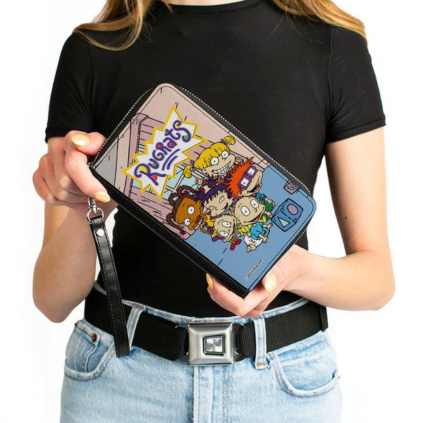 Buckle-Down PU Zip Around Wallet Rectangle - RUGRATS Group Pose