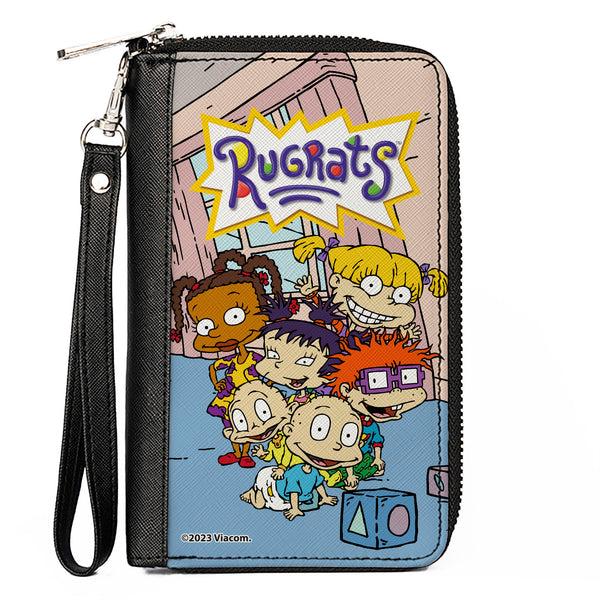 Buckle-Down PU Zip Around Wallet Rectangle - RUGRATS Group Pose