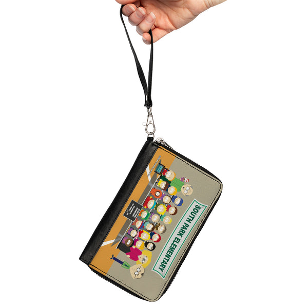Buckle-Down PU Zip Around Wallet Rectangle - SOUTH PARK ELEMENTARY 4th Grade Class Picture