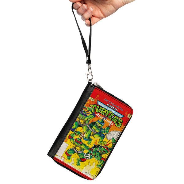 Buckle-Down PU Zip Around Wallet Rectangle - Teenage Mutant Ninja Turtles THE EARLY YEARS Comic Book Cover Pose