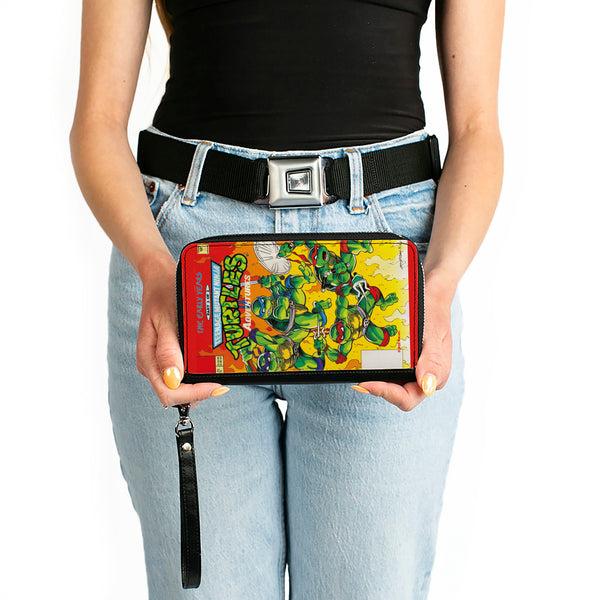 Buckle-Down PU Zip Around Wallet Rectangle - Teenage Mutant Ninja Turtles THE EARLY YEARS Comic Book Cover Pose