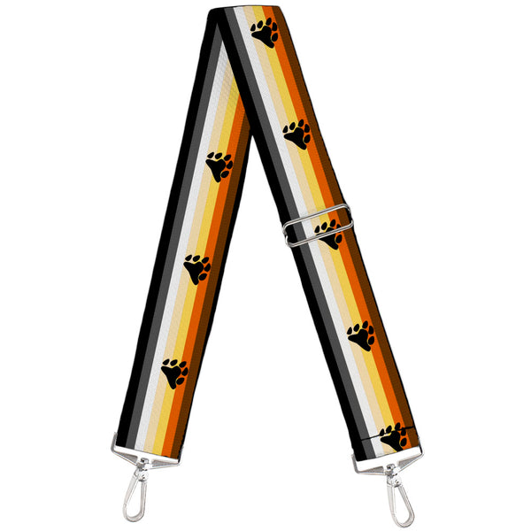 Buckle-Down Purse Strap - Flag Bear Pride2 Black/Brown/Orange/Yellow/Tan/White/Gray/Black