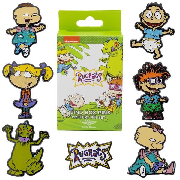 Buckle-Down Rugrats Mystery Enamel Pin Blind Box Series Tommy Pickles Chuckie Finster Angelica Pickles Phil DeVille Lil DeVille Reptar Or The Rugrats Title Logo