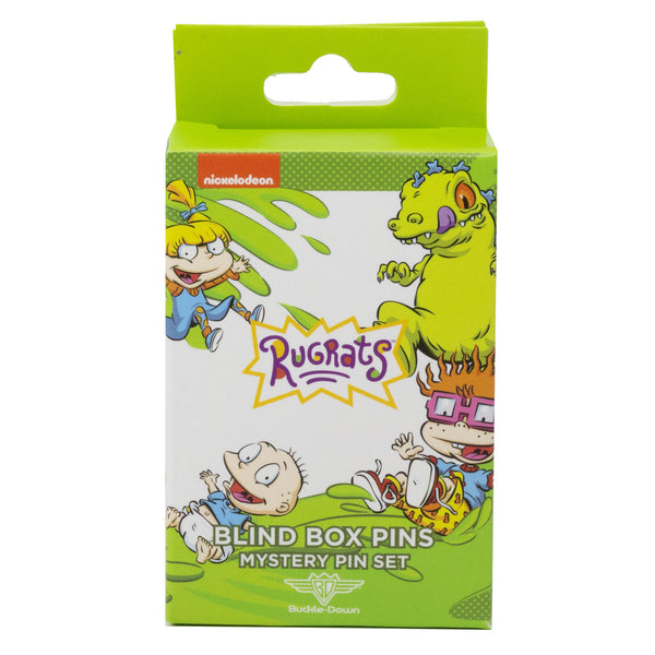 Buckle-Down Rugrats Mystery Enamel Pin Blind Box Series Tommy Pickles Chuckie Finster Angelica Pickles Phil DeVille Lil DeVille Reptar Or The Rugrats Title Logo