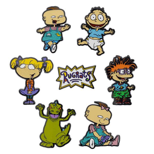 Buckle-Down Rugrats Mystery Enamel Pin Blind Box Series Tommy Pickles Chuckie Finster Angelica Pickles Phil DeVille Lil DeVille Reptar or the Rugrats Title Logo
