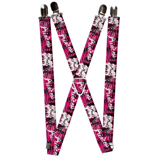 Buckle-Down Suspenders - 1.0" - Punk Princess w/Piano Keys