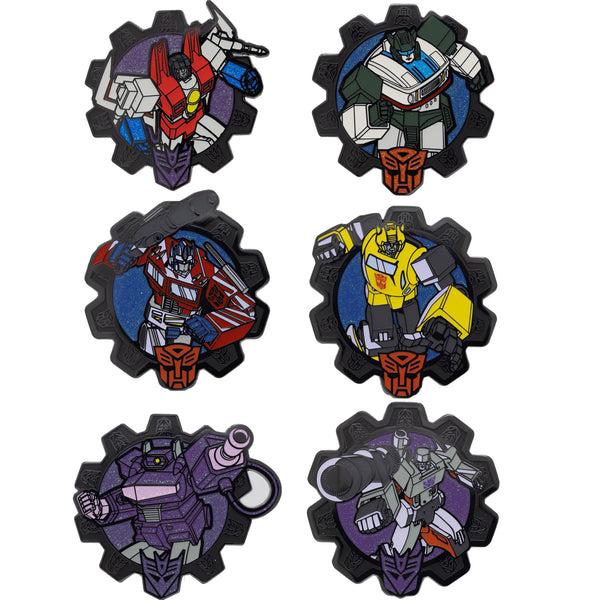 Buckle-Down Transformers Mystery Enamel Pin Blind Box Series BumbleBee Megatron Optimus Prime Jazz Shockwave or Starscream