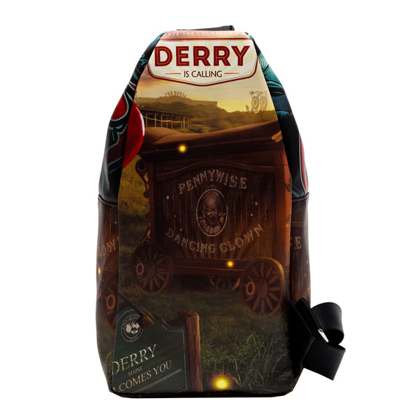 Buckle-Down Warner Bros. Horror Movies Vegan Leather Crossbody Sling Bag It Chapter Two Pennywise Derry Circus Pose 7" X 14"