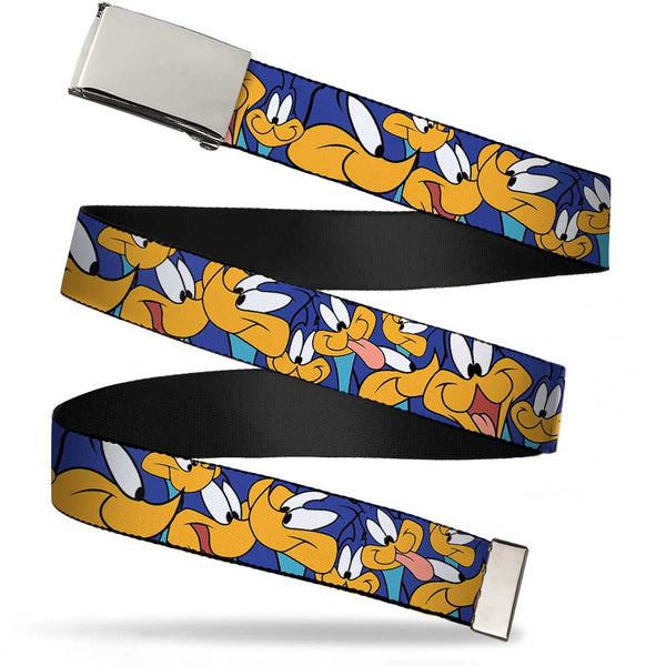 Buckle-Down Web Belt Blank Chrome Buckle - Road Runner Expressions Stacked Webbing