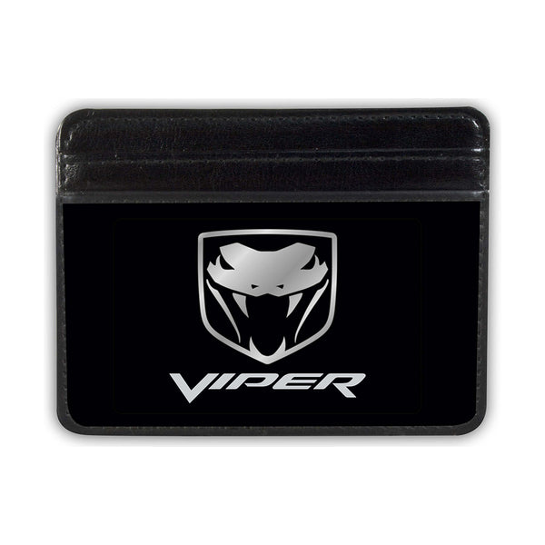 Buckle-Down Weekend Wallet - Dodge VIPER Logo Black Silver