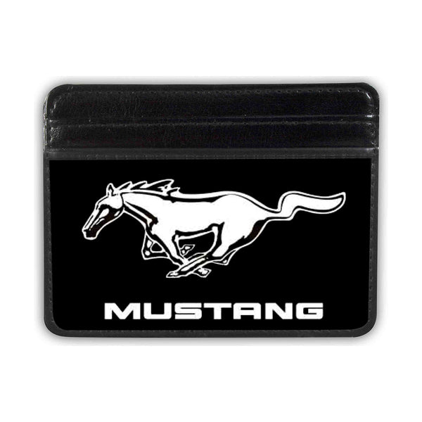 Buckle-Down Weekend Wallet - Ford Mustang Black White Logo CENTERED