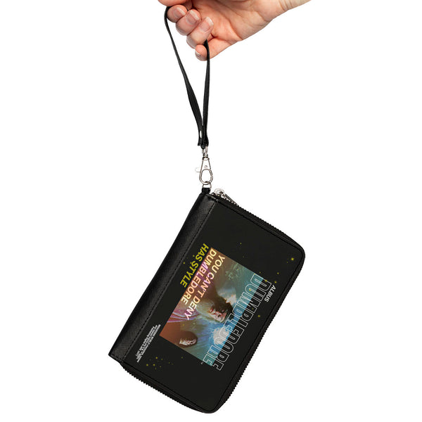 Buckle-Down Women's PU Zip Around Wallet Rectangle - Harry Potter YOU CANT DENY DUMBLEDORE HAS STYLE With Snape Pose